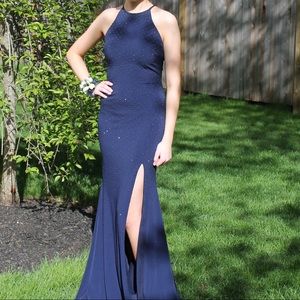 Navy prom dress